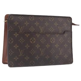 LOUIS VUITTON Monogram Pochette Homme Clutch Bag M51795 LV