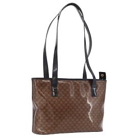 Céline CELINE Macadam Tote Bag PVC Braun Goldfarben