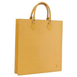 LOUIS VUITTON Epi Sac Plat Hand Bag Yellow M52079 LV