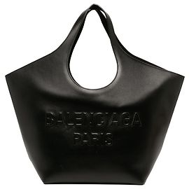 Balenciaga Tote Mary Kate Large em pele de vitelo lisa preta