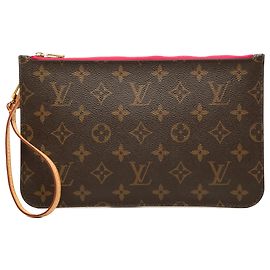 Pouch Louis Vuitton Brown Monogram Neverfull MM