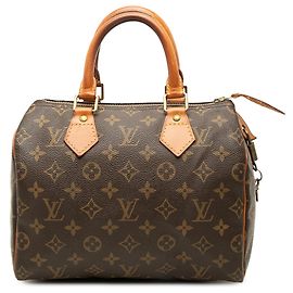 Louis Vuitton Brown Monogram Speedy 25