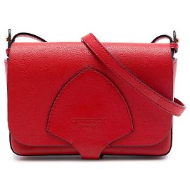 Burberry Hampshire Crossbody aus rotem Ziegenleder