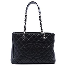 Chanel Black Caviar Grand Shopping Tote