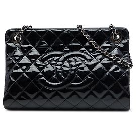 Bolso Shopping Timeless Chanel Black CC de charol