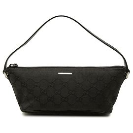 Gucci Black GG Canvas Boat