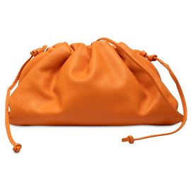 Bottega Veneta The Mini Pouch Crossbody in nappa arancione