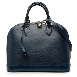 Louis Vuitton Blue Epi Alma PM
