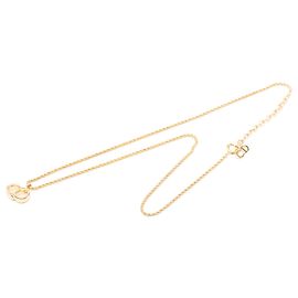 Dior Gold Halskette mit vergoldetem CD-Logo-Anhänger
