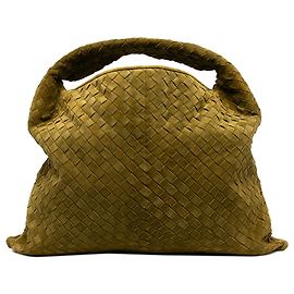 Bottega Veneta Bolso Hobo Hop Grande de Gamuza Intrecciato Verde