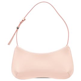 Borsa a tracolla Le Bisou Jacquemus in pelle di vitello liscia rosa