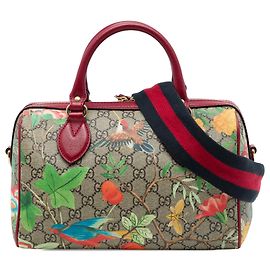 Borsa Gucci Beige Small GG Supreme Tian Boston Bag