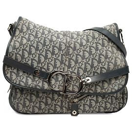 Dior Blue Diorissimo Trotter Canvas Messenger Bag