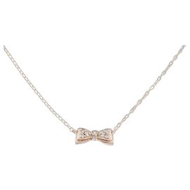 Autre Marque Collar Kumikyoku K10 Pink Gold Diamond