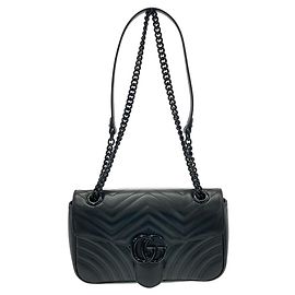 Borsa a tracolla Gucci GG Marmont in pelle matelassé chevron
