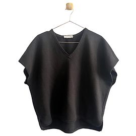 Isabel Marant Etoile Top in cotone spazzolato nero Isabel Marant Étoile
