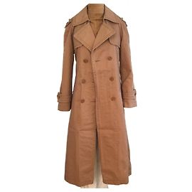 Chanel Baumwoll-Trenchcoat Beige
