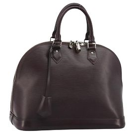 LOUIS VUITTON Epi Alma Hand Bag Purple Cassis M5280K LV Auth ep14652A - Jerrillo
