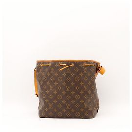Bolso bucket Louis Vuitton Monogram Noe Canvas y Cuero Marrón