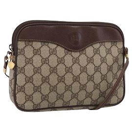GUCCI GG Supreme Shoulder Bag PVC Beige Gold 007 115 6428 Auth 212018 - Jerrillo