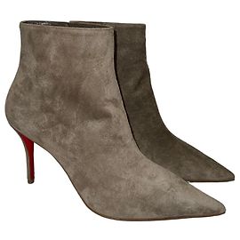 Botas de cano curto Christian Louboutin Miss Z em camurça