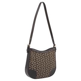 Céline CELINE C Macadam Canvas Shoulder Bag Brown Gold Auth 213339A - Jerrillo
