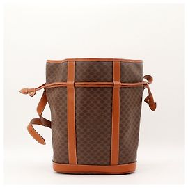 Céline Sac Seau Celine Monogram Canvas Cuir Marron