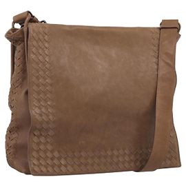 Bottega Veneta Bolsa de Ombro INTRECCIATO Couro Bege 221065 Auth 210771A - Jerrillo