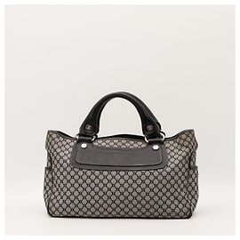 Céline Celine Luggage Tote Monogram Canvas Leather