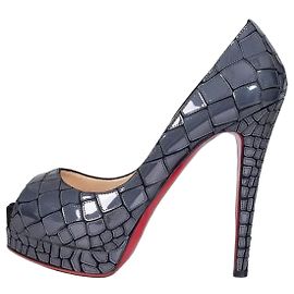 Christian Louboutin Leather Open Toe Stiletto Heels Sz.38,5 Pre-owned