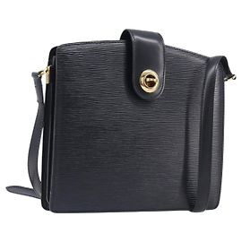 LOUIS VUITTON Sac à épaule Capuchin Epi Noir M52342 LV