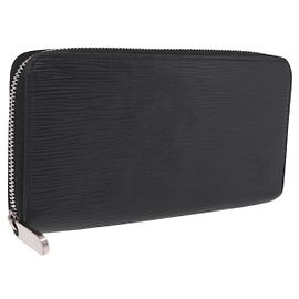 LOUIS VUITTON Epi Zippy Wallet Long Wallet Black M64838 LV