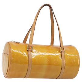 LOUIS VUITTON Monogram Vernis Bedford Hand Bag Beige M91006 LV