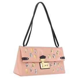 LOUIS VUITTON Sac Triangle Limited Edition PM Bag Leather Pink LV