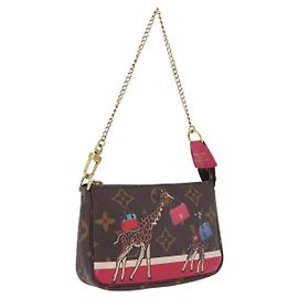 LOUIS VUITTON Monogram Giraffe Mini Pochette Accessoires M62087
