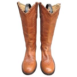 Ash Brando Brown Leather Western Boots