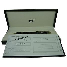 Montblanc black resin ballpoint pen