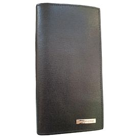 Sergio Rossi Black Leather Wallet