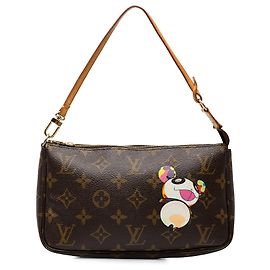 Louis Vuitton Brown Takashi Murakami Monogram Panda Pochette Accessoires
