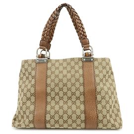 Gucci Bamboo Bar GG Canvas Large