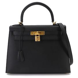 Hermès Borsa Hermes Kelly 28 Epsom Black