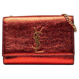Yves Saint Laurent Saint Laurent Cassandra YSL Logo Chain Shoulder Bag