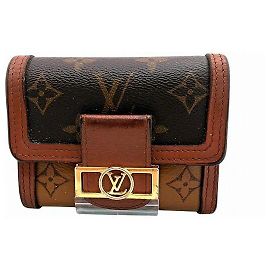 Louis Vuitton Monogram Reverse Portefeuille Dauphine Compact Leather Wallet