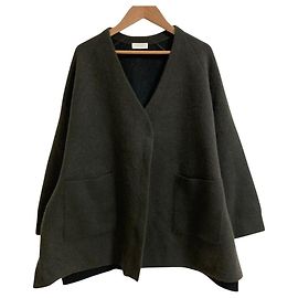 Autre Marque Cardigan Ballsey Double Face de cachemira y zorro