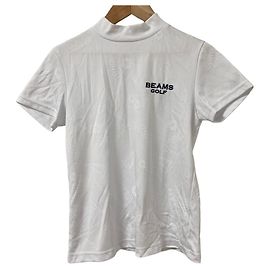 Autre Marque BEAMS GOLF Jacquard Mock Neck Kurzarm T-Shirt