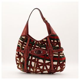 Borsa Hobo Gucci 95th Anniversary Velluto Rosso e Verde e Pelle
