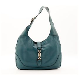 Sac à épaule Gucci Jackie 1961 en cuir Teal