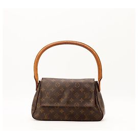 Borsa a tracolla Louis Vuitton Monogram Pochette NM in pelle marrone