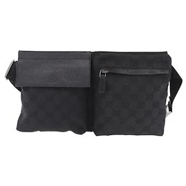 Gucci Gürteltasche mit zwei Taschen aus GG Canvas