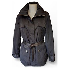 BURBERRY London – Casaco Safari Utility com Cinto e detalhes em Pele – Tamanho 48 IT